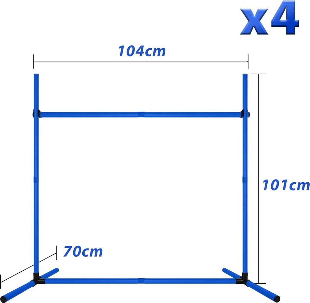 Sessamen-LP Agility Hürdenset Slalom Stangen Sprungstangen Produktbild 2