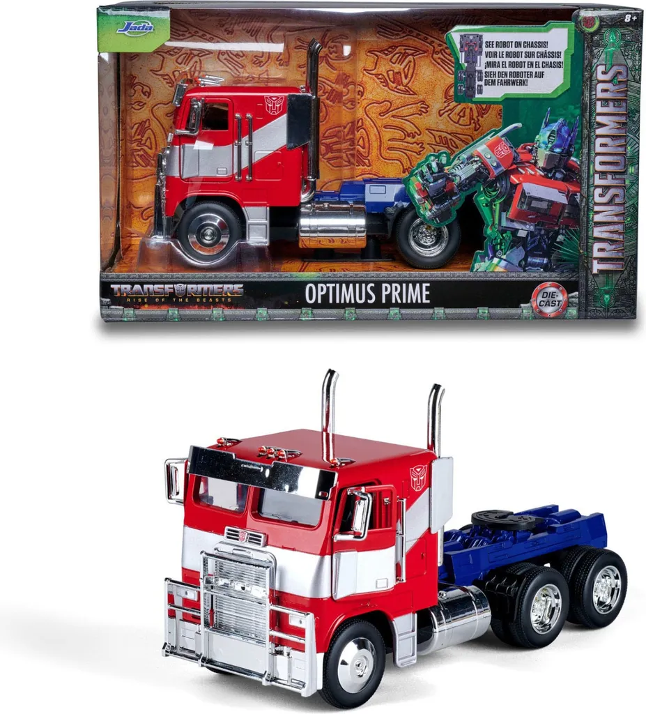 Optimus Prime Transformers T7 Jada 1:24 Détails Réalistes en Métal