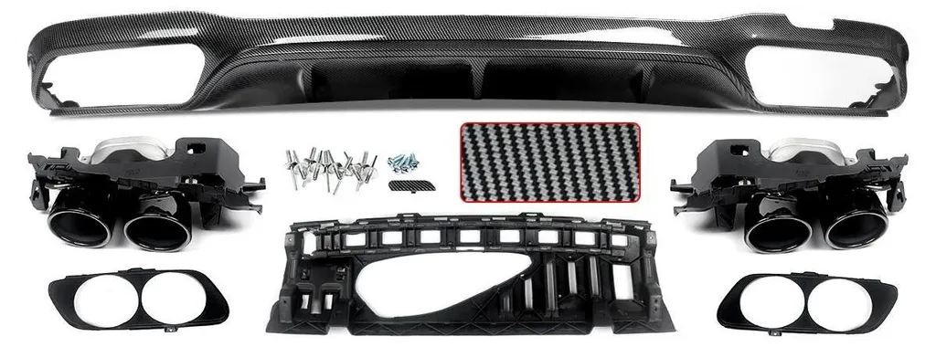 Remplacez votre Diffuseur Arrière par ce Modèle Look Carbone pour Ligne AMG