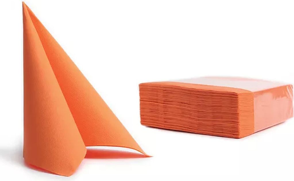50 Servietten Softpoint  38x38cm orange Produktbild 