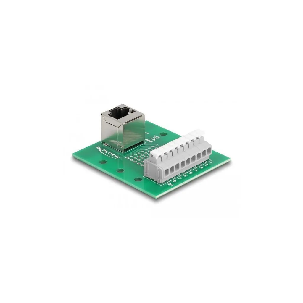 Câblage Sans Outil RJ45 vers Bornier Rail DIN 66993 Solution Coudée
