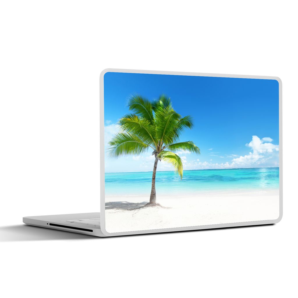 MuchoWow Laptop Aufkleber Sticker Cover Palme - Strand - Meer - Sommer 36.5x27.5 cm - Laptop-Sticker