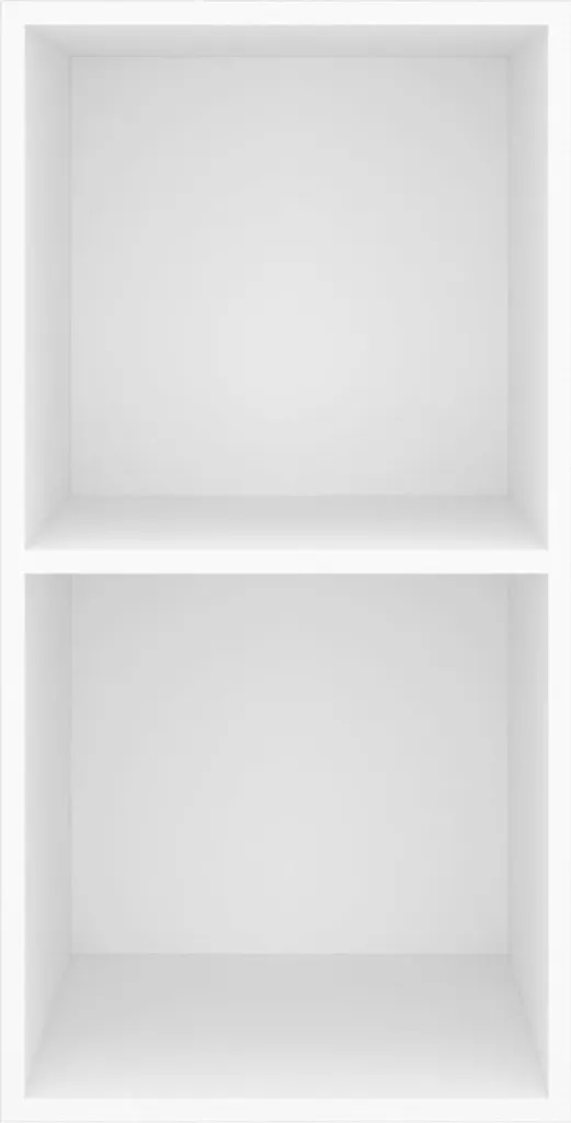 Pensile Bianco per TV e Media 37x37x72 cm - Mobile in Legno - 4