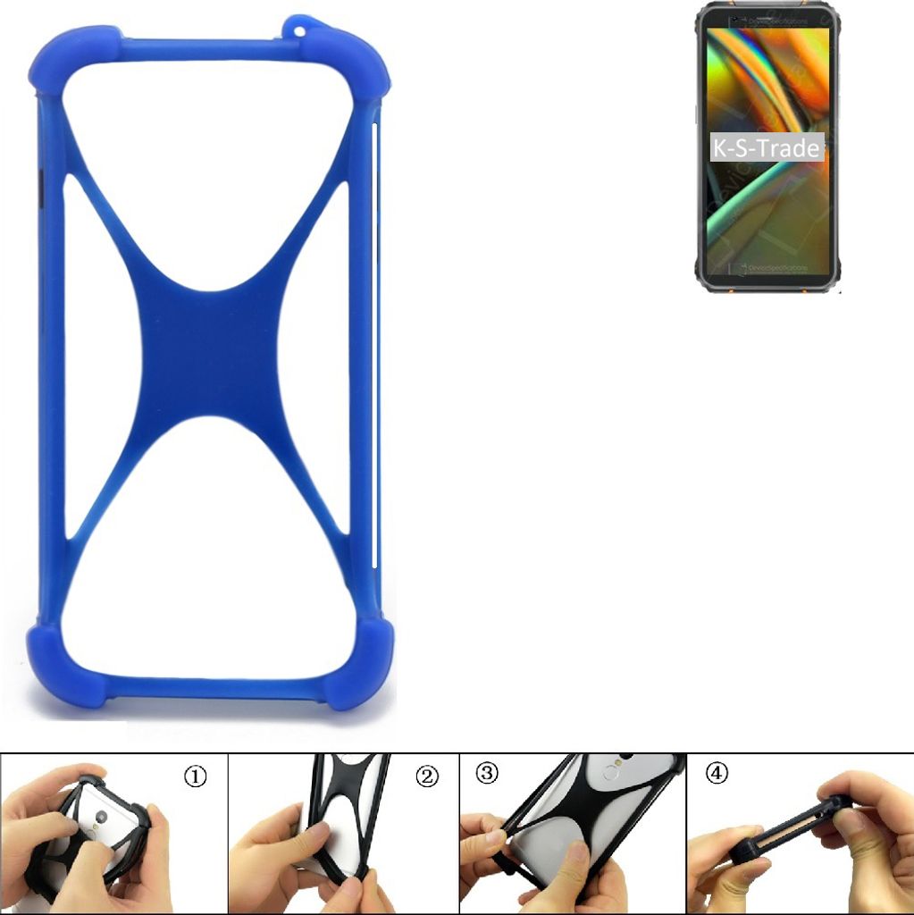 K-S-Trade Handy Hülle kompatibel mit Blackview BV5100 Silikon Schutzhülle Cover Case Bumper Silikoncase TPU Softcase Schutz Hülle Smartphone