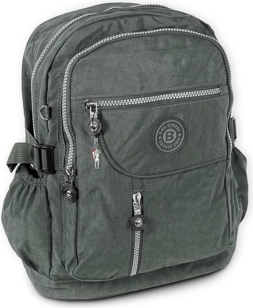 Bag Street Nylon Rucksack Sporttasche grau 30x18x38 D2OTJ604K