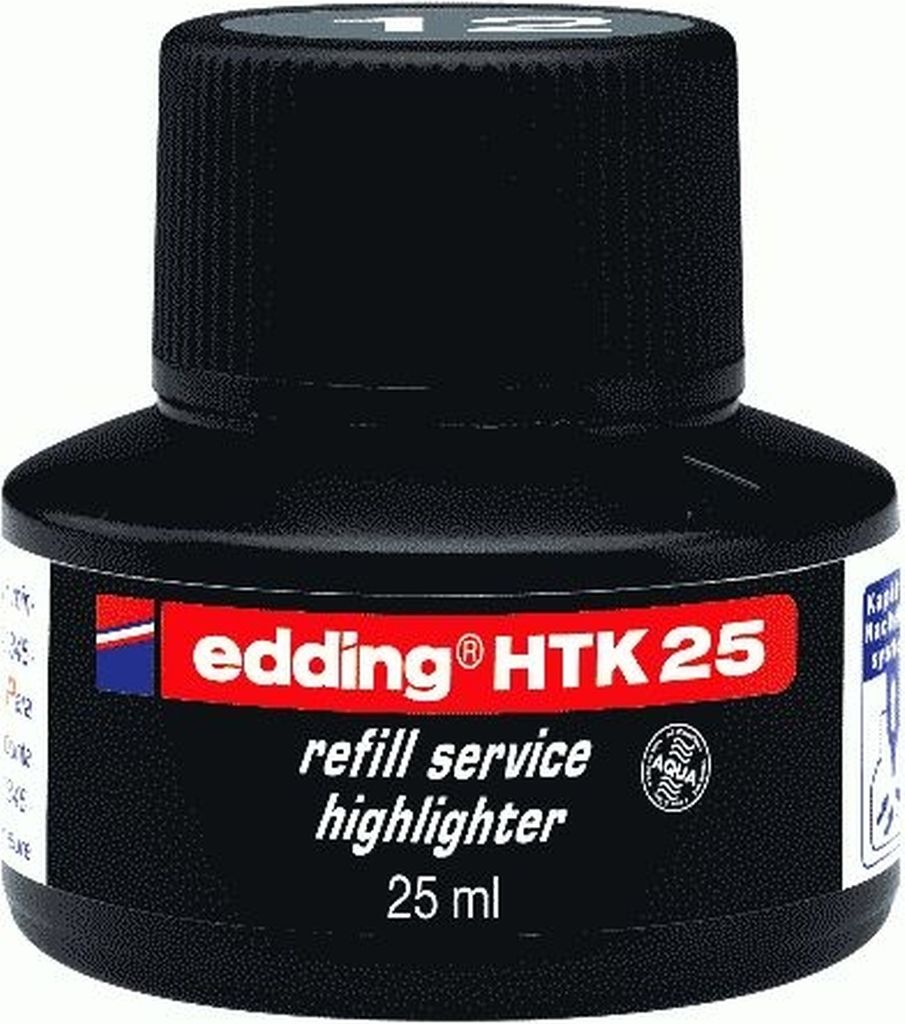 Nachfülltinte edding HTK 25 für edding Highlighter 25ml grau Packung mit 10 Stück