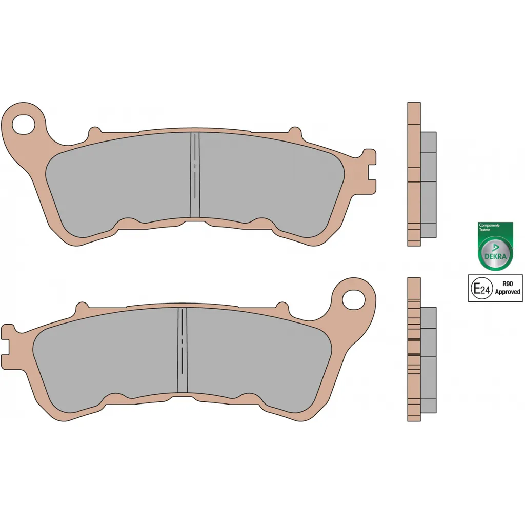 Plaquettes de frein frittées Malossi MHR FT4081 haute performance moto