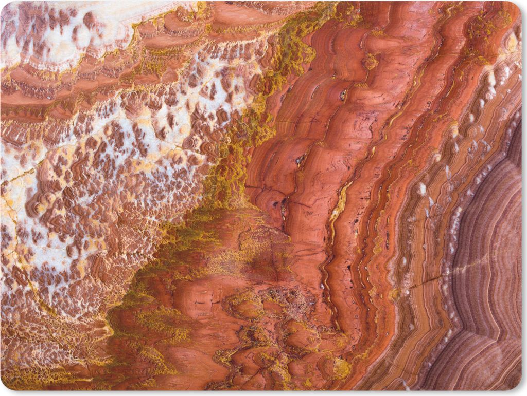 MuchoWow Mauspad Mousepad Marmor - Naturstein - Textur 23x19 cm - Mousepads - Maus Mat - Pad - Mausunterlage - Schreibtischunterlage - Mauspad