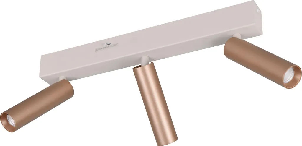 Plafonnier salon LED café 44 cm variateur d'ambiance en métal et SMD