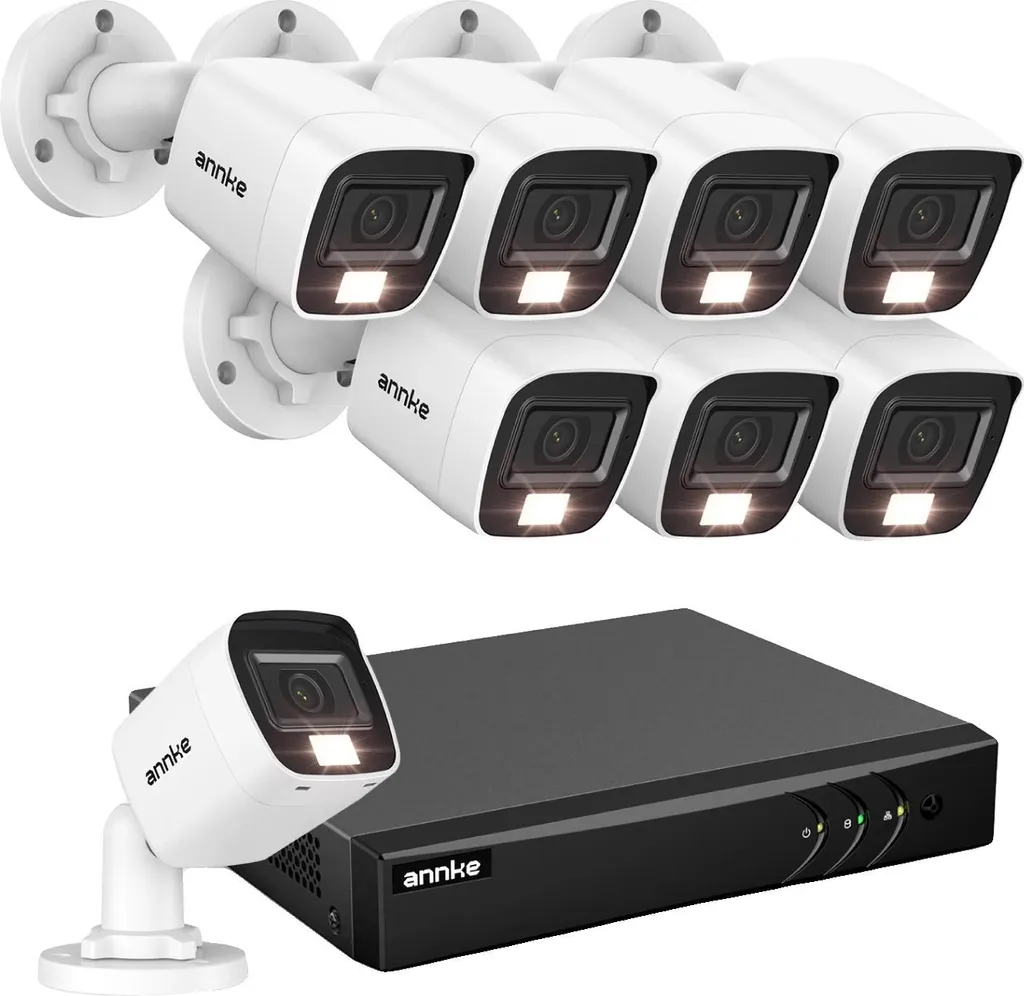 Système de caméras CCTV 1080P - Kit de 8 caméras de surveillance 8STK