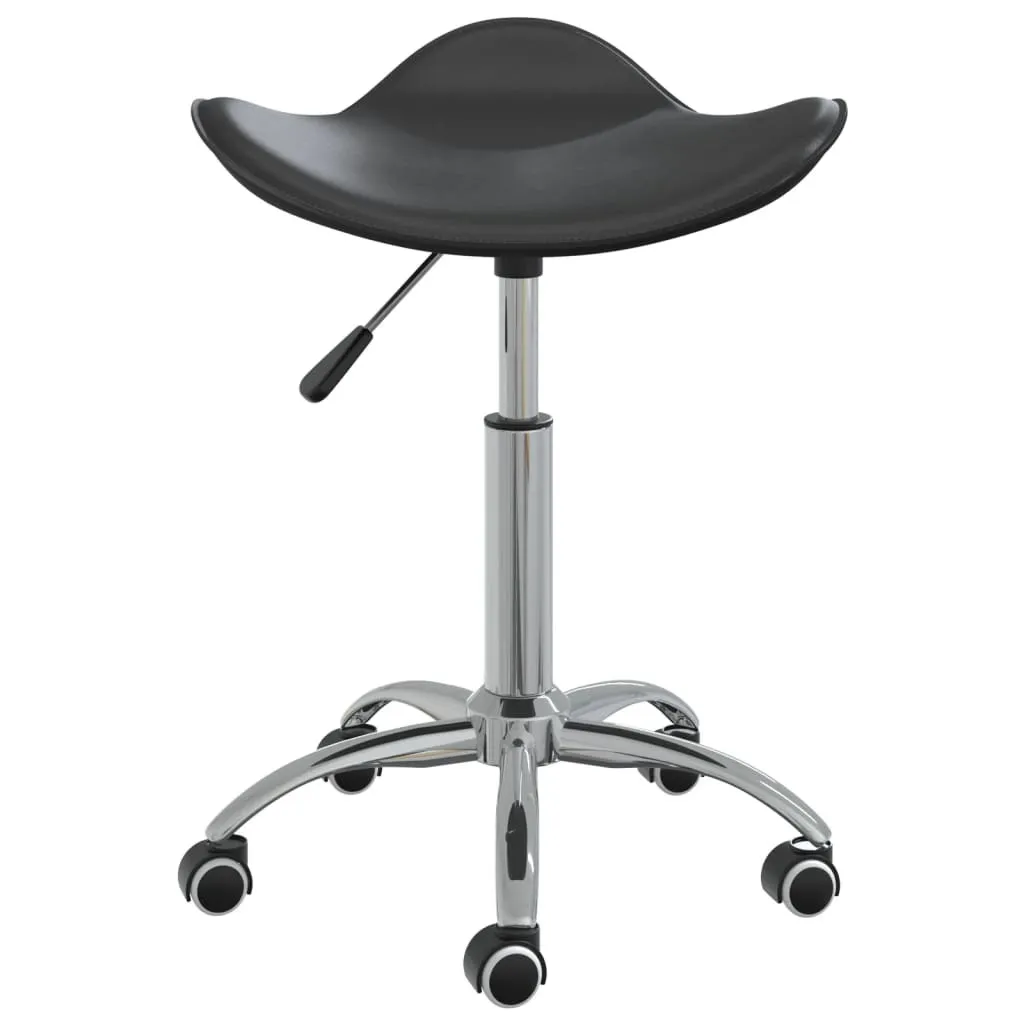 Sedia Girevole SYFAX™ Nera: Design Contemporaneo in Similpelle Premium