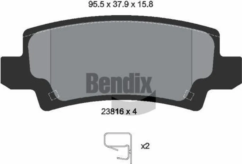 Bendix BPD1370 Jeu de Plaquettes de Frein à Disque OE 0446602020 Corolla