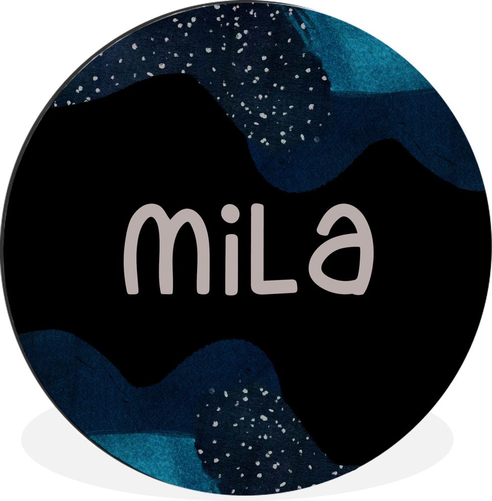 MuchoWow Aluminium Wandkreis Mila - Pastell - Mädchen Ø 60 cm Wanddeko Modern Wohnzimmer - Wand Kreis - Wandbild - Schlafzimmer - Aluminium Bil...