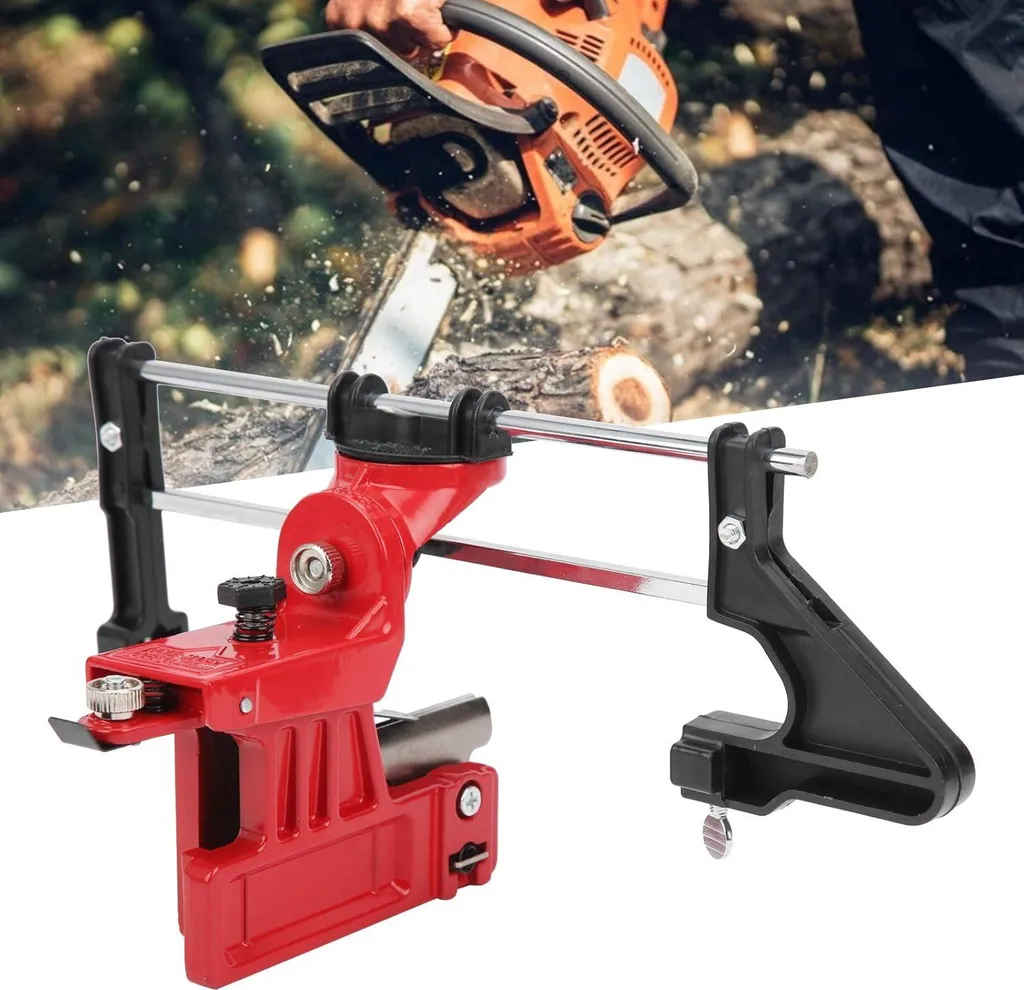 Allecto Premium Affûteur de Tronçonneuse avec Guide-lime de Précision