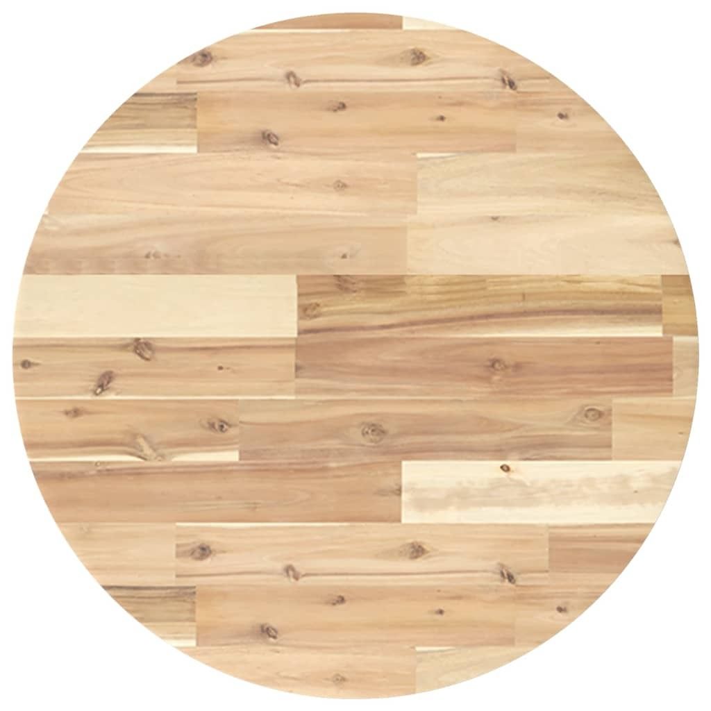 vidaXL Tischplatte Rund Ø60x2 cm Massivholz Akazie
