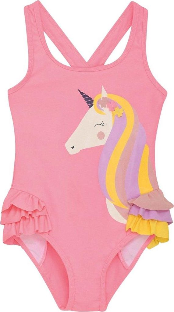 Color Kids Swimsuit W. Application rosa 104