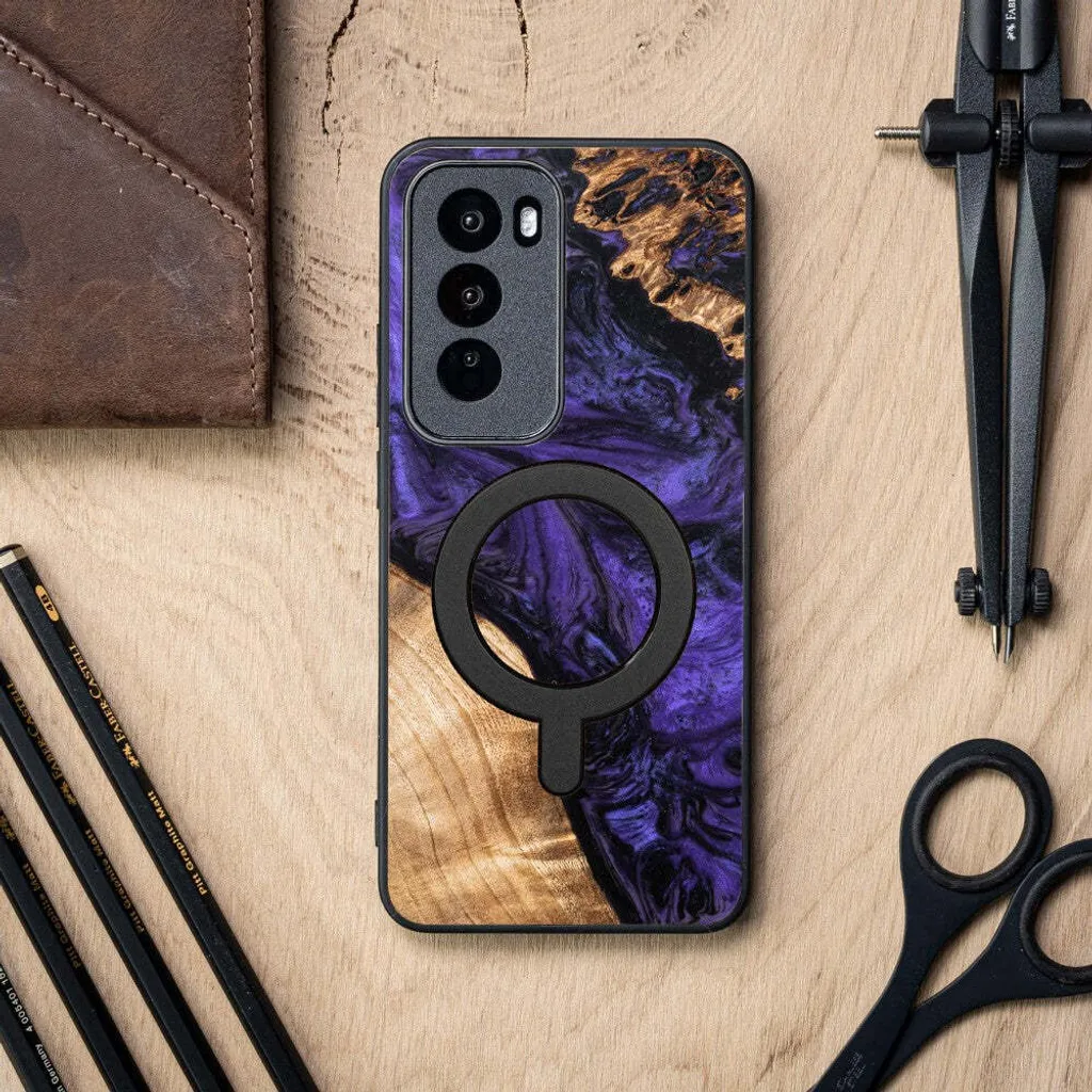 Offerta Cover Oppo Reno 12 Pro Legno MagSafe Bewood Unique Violet - 3