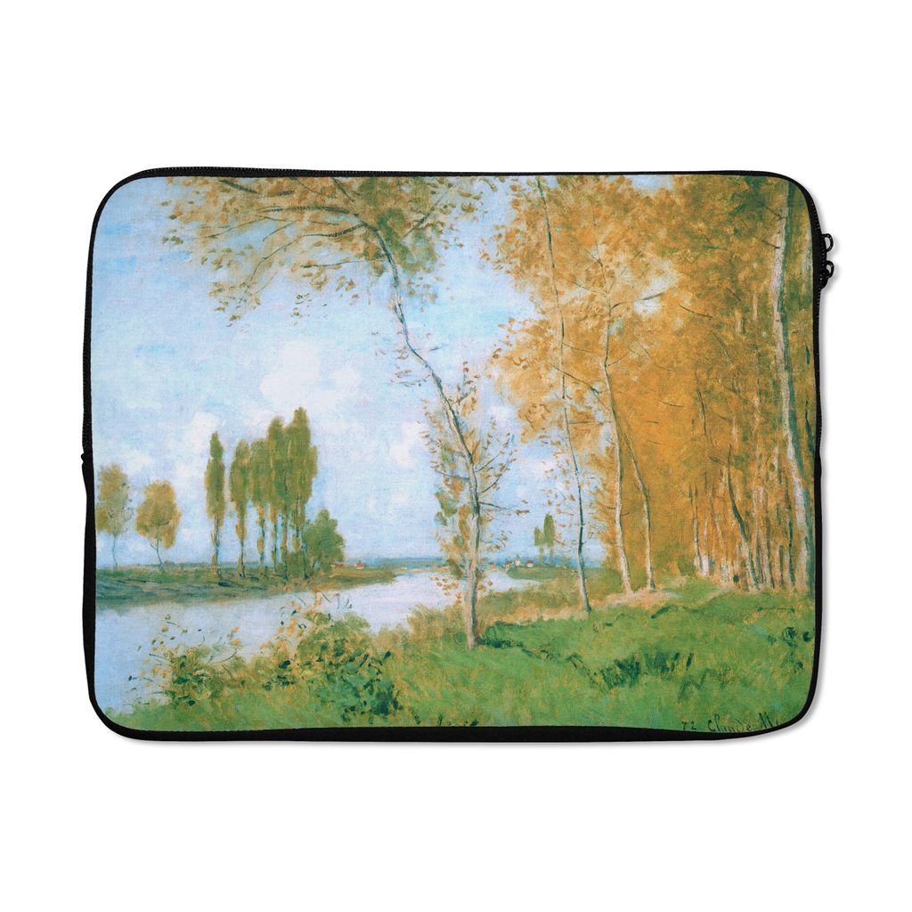 MuchoWow Laptop Hülle 17 Zoll Laptoptasche Der Frühling in Argenteuil - Gemälde von Claude Monet - Zipper - Schutzabdeckung