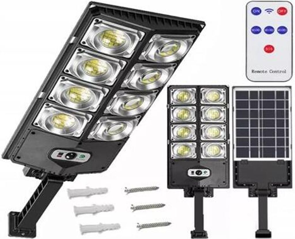 Solar Straßenlaterne LED bewegungsmelder Straßenlampe IP65 Solarleuchte 240 Led