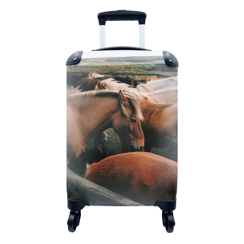 MuchoWow® Koffer Handgepäck Trolley Rollkoffer Kleine Produktbild 