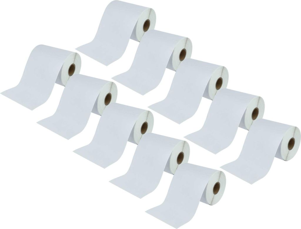 vhbw 10x Rolle 152,4mm x 101,6mm (250 Etiketten) kompatibel mit Sato CX400 Drucker Weiß