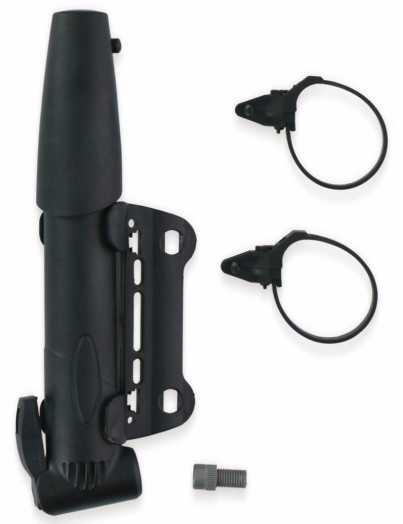 Dunlop Mini Fahrradpumpe - Kompakte Handpumpe Fahrrad mit Adapter - Pumpe Fahrrad für Unterwegs - Leichte Luftpumpe - Schwarz