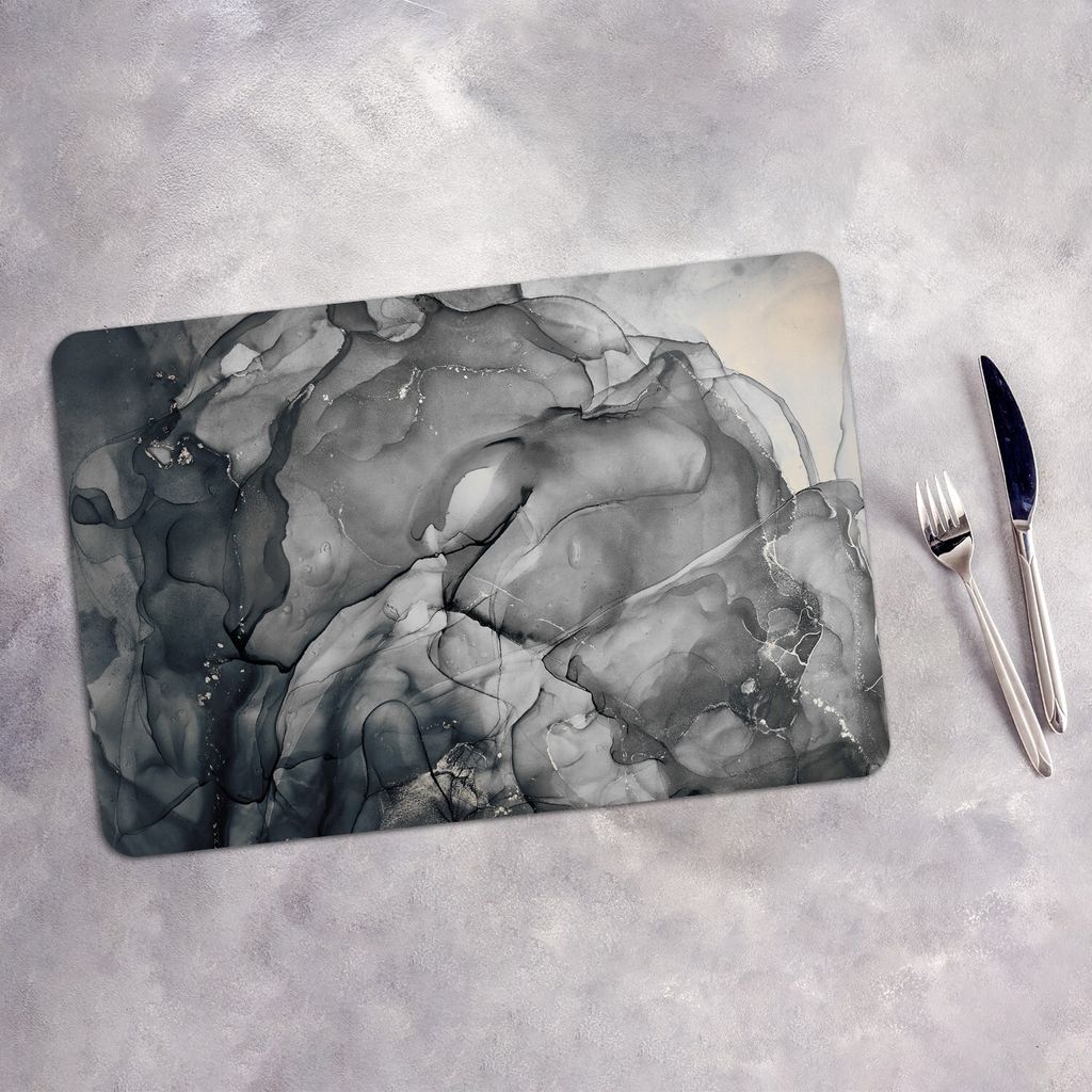 Tischset 4x45x30 cm Platzset Tischmatte Platzmatte Untersetzer - Farbiger Marmor