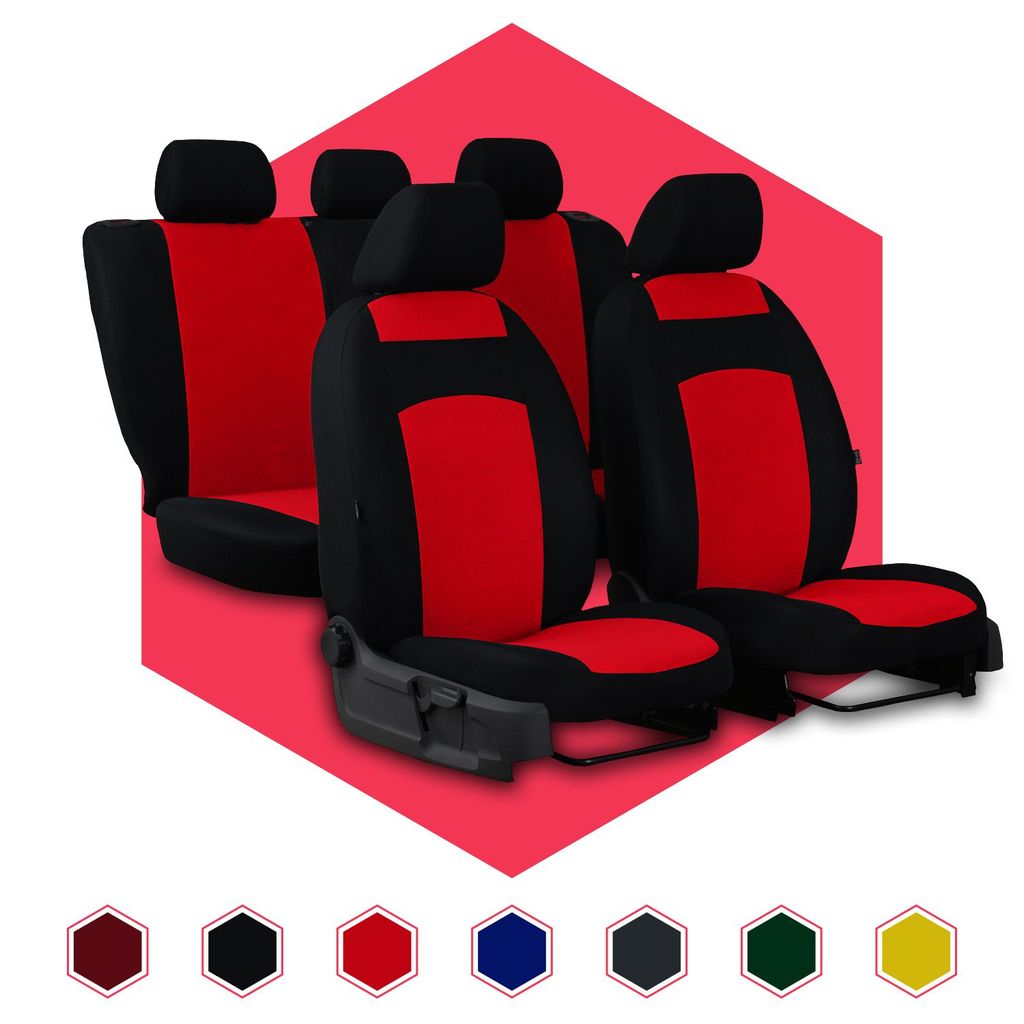 Autositzbezüge Universal Schonbezüge Sitzauflage PKW Vorne 1+1 für Fiat Panda