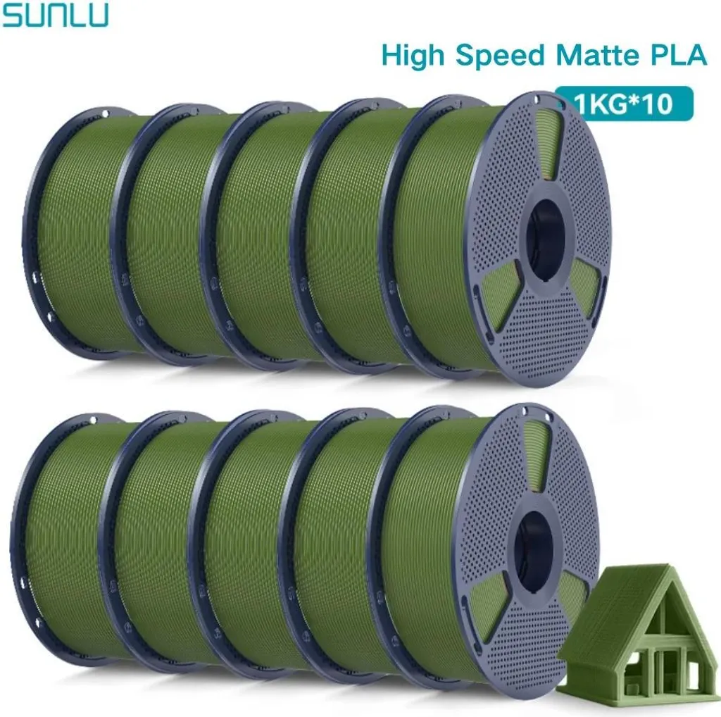 Filament 3D Vert Olive Haute Ténacité avec Retrait Facile du Support - 2