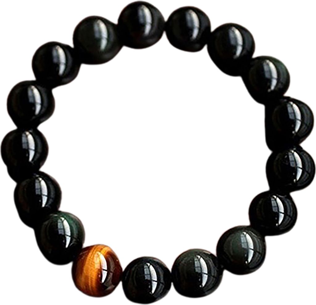 Natürlicher Vintage-Achat-Tigerauge-Perlen-Armreif für Party-Bankett-Geschenk-12 mm