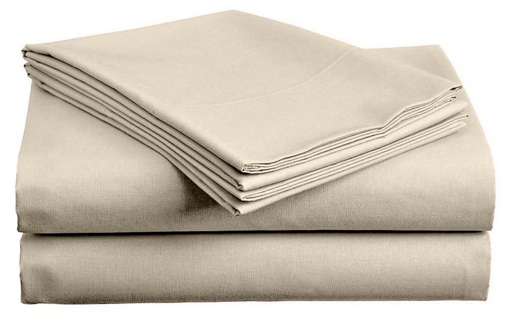 Baumwoll-Spannbettlaken LUX beige 220x240 Produktbild 