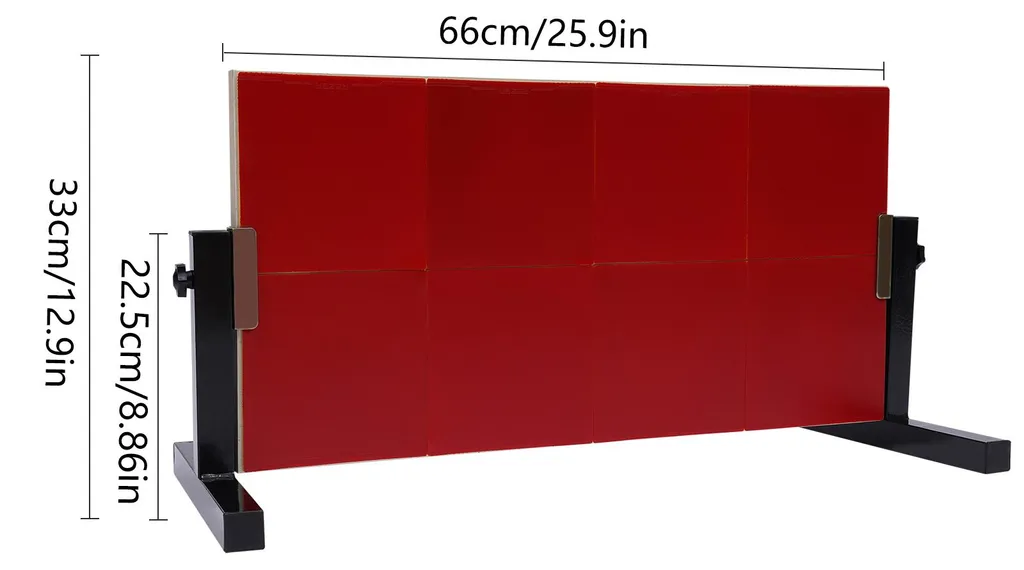 Planche de renvoi de ping-pong à angle ajustable et design transportable