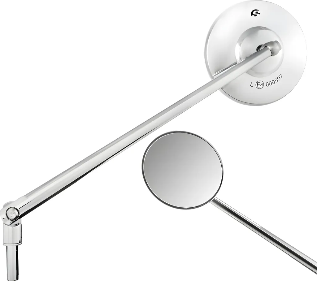 Rétroviseur SIP Pordoi Ø 100 mm CNC Chrome pour Vespa Classique V50 PX