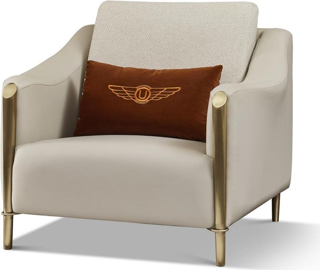 Sessel Design Stuhl Polster Stoff Textil Leder Lounge Fernseh 1 Sitzer Einsitzer