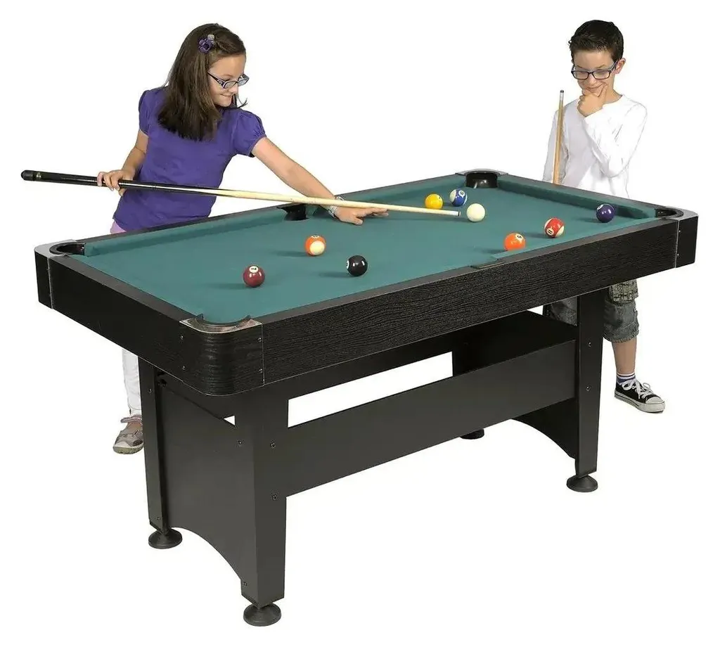 Queue de billard 124cm en bois robuste avec boule de billard enfant - 12