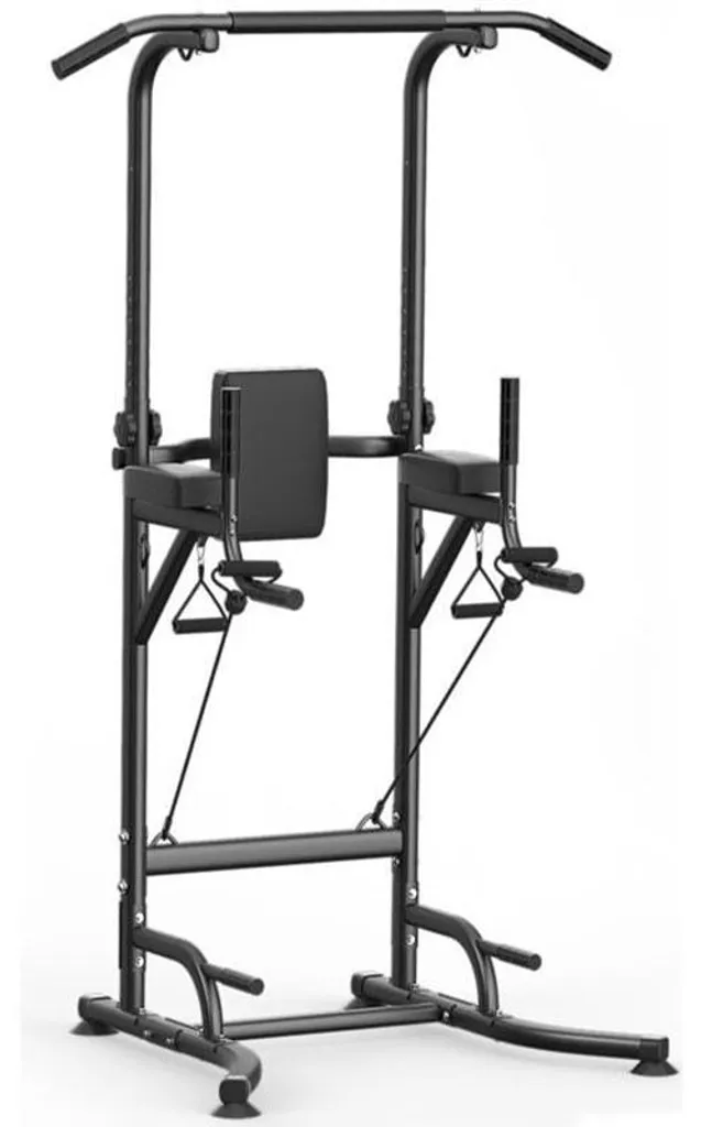 Barre de traction réglable X25I00F055 noire pour musculation à la maison