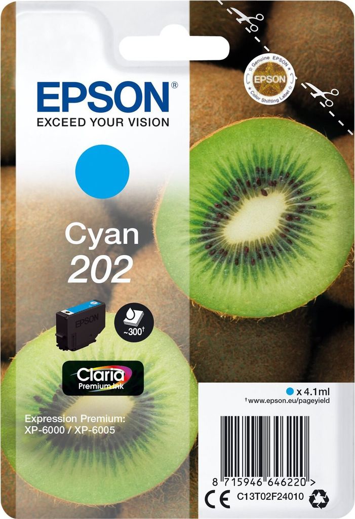 Epson Kiwi 202 Druckerpatrone 1 Stück(e) Original Produktbild 