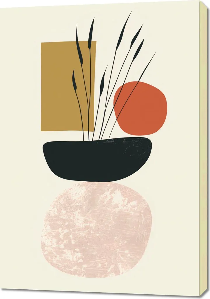 Quadro Astratto Natura 70x100 | Wall Art Design Scandinavo Tela