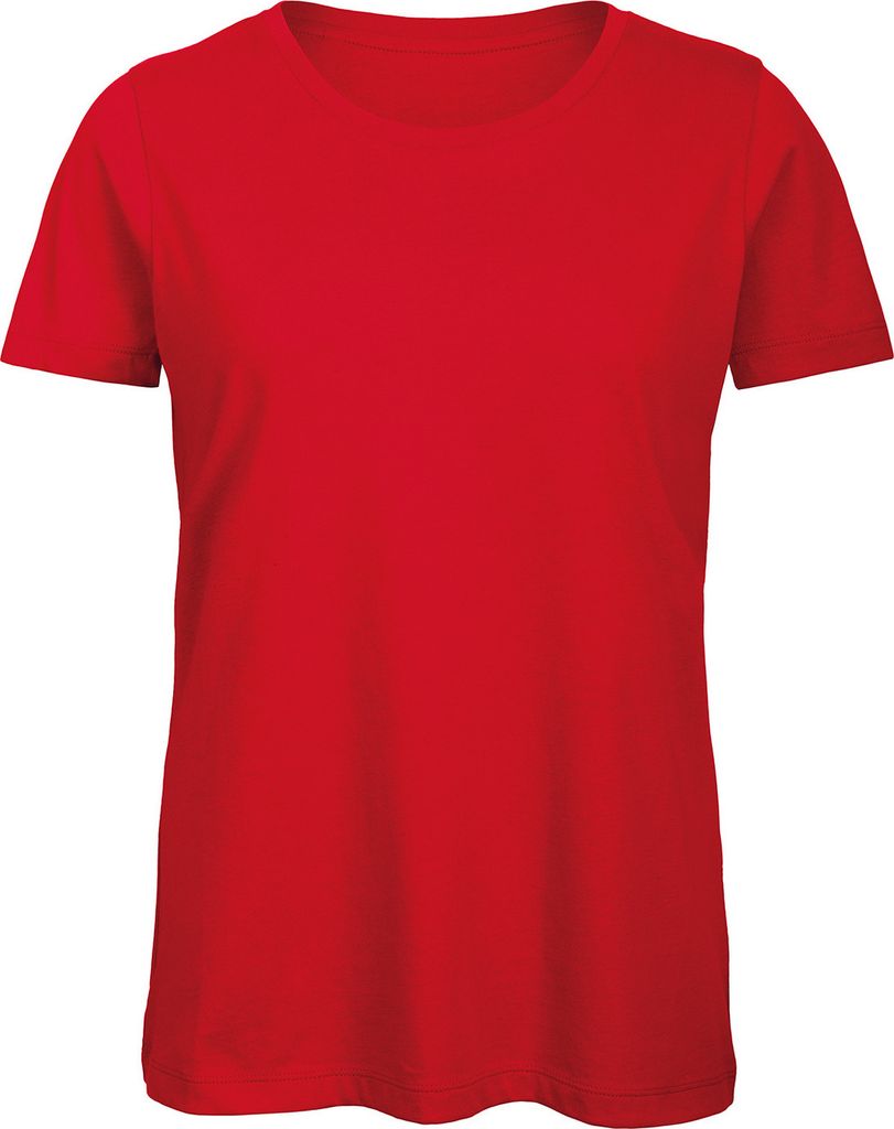 B&C - T-Shirt, aus biologischem Anbau für Damen RW7767 (XXL) (Rot)