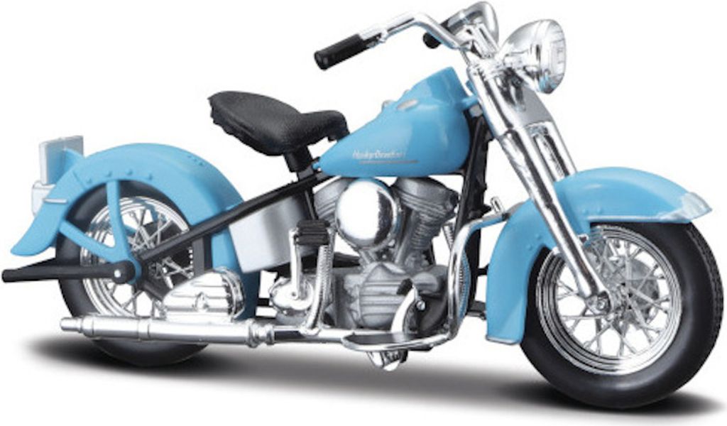 Maisto 34360-40 - Modellmotorrad - HD Serie 40, Modell:1953 74FL Hydra Glide (blau)