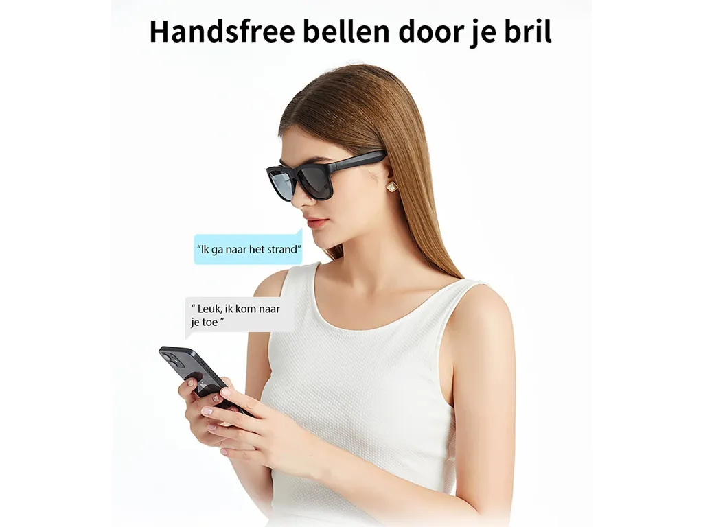 Lunettes de soleil audio Bluetooth pour sport et appels mains libres