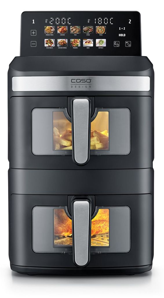 CASO AirFry Duo Tower, dubbele heteluchtfriteuse, airfryer, Productafbeelding 