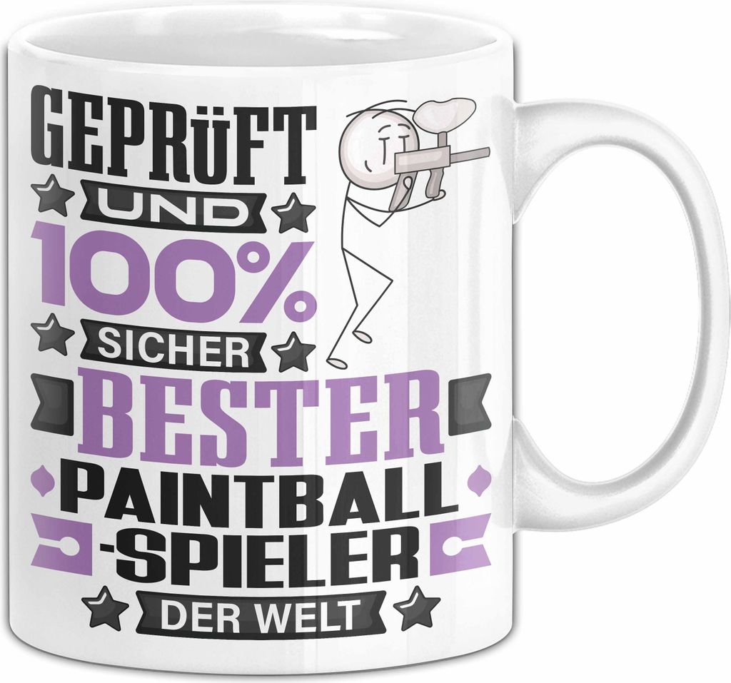 Paintballspieler Geschenk Lustiger Spruch für Paintballspieler Geschenkidee Bester Paintballspieler Der Welt (Weiß)