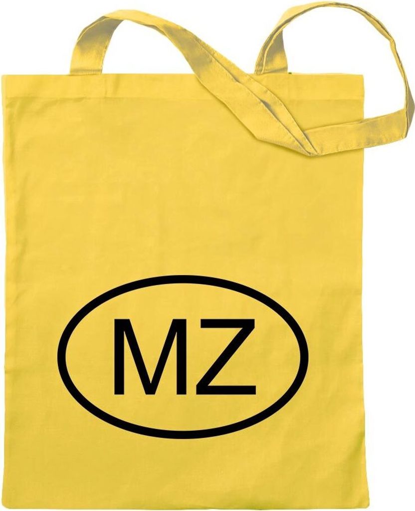 Kiwistar - Baumwolltasche - gelb - Mosambik MZ - Turnbeutel Fun Rucksack Sport Beutel Gymsack Ziehgurt