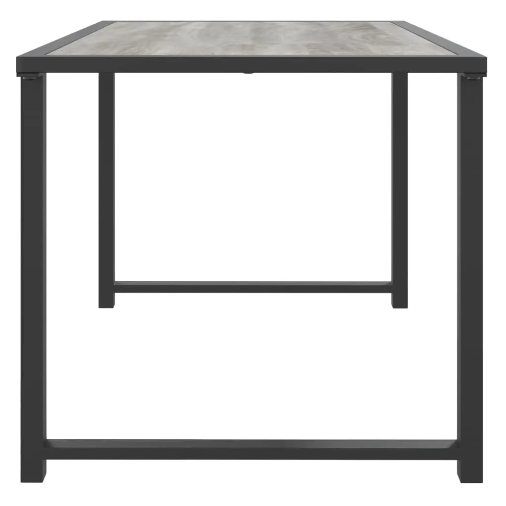 Table basse d'extérieur anthracite en métal 55 cm pour terrasse