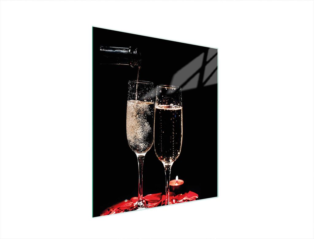 Glasschneidebrett 45x52 Wein