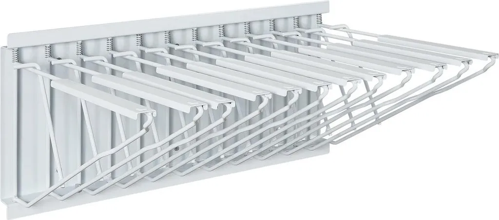 Support mural pour plans techniques avec 12 supports pivotants en acier