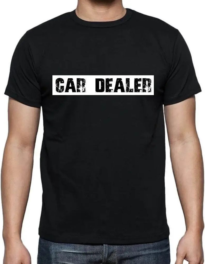 Herren Grafik T-Shirt Beruf des Autohändlers – Car Dealer Occupation – Öko-Verantwortlich Vintage Jahrgang Kurzarm Lustige Druck Geburtstag G...