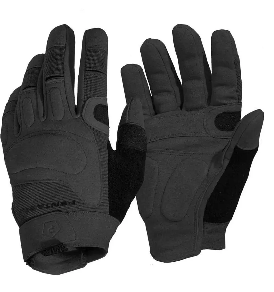 Gants Pentagon Karia Homme Noir M - Protection Anti-Abrasion et Prise Ferme