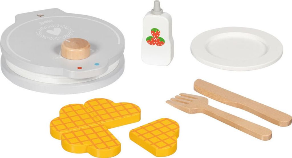 Drevený vaflovač Goki s príslušenstvom, 9 dlg. Obrázok produktu 
